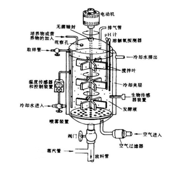 生物发酵罐组成部件